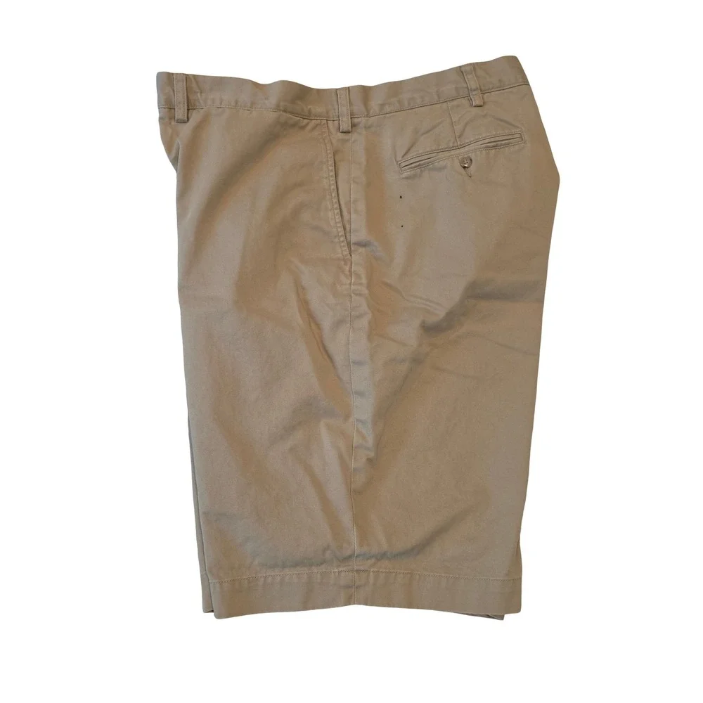 VTG Polo Ralph Lauren Mens Chino Shorts Tan Khaki Classic Fit 44T INK SPOTS